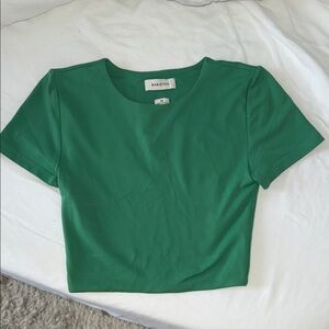 Babaton Contour Green Short Sleeve Tee